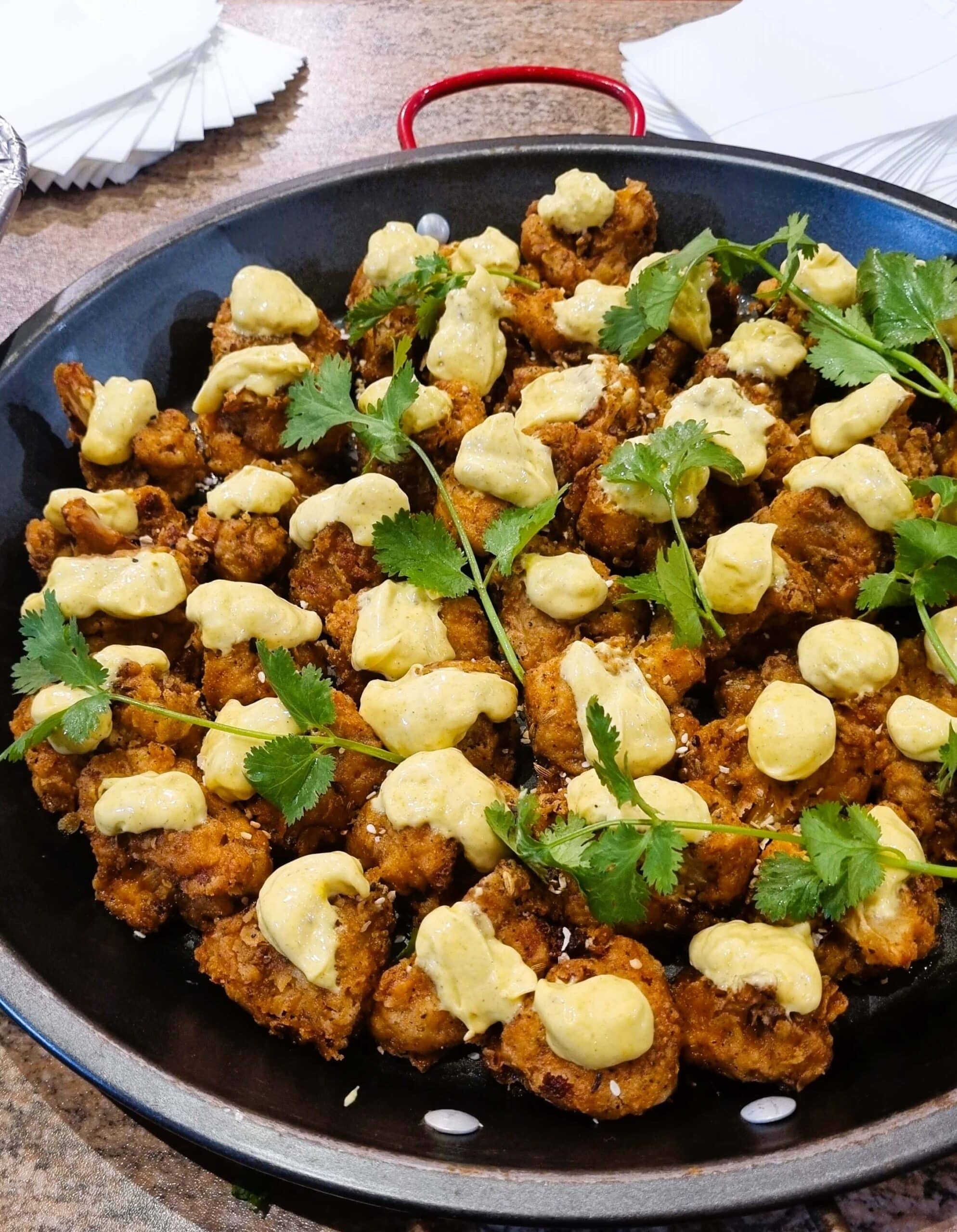 Spicy Cauliflower florets_Hot_Canape_Catering_By_Chefs