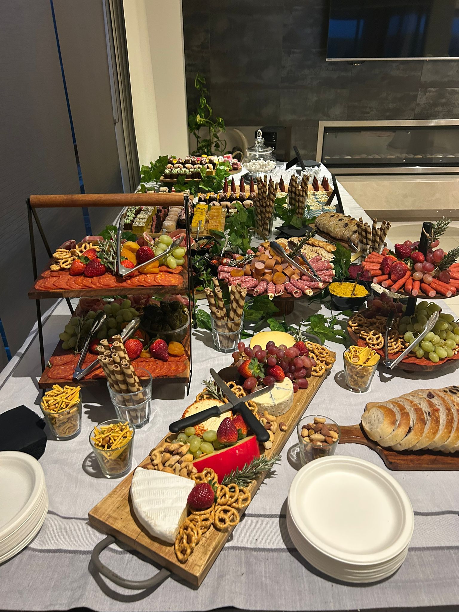 grazing board setup charcuterie board grazing table private event in Melbourne
